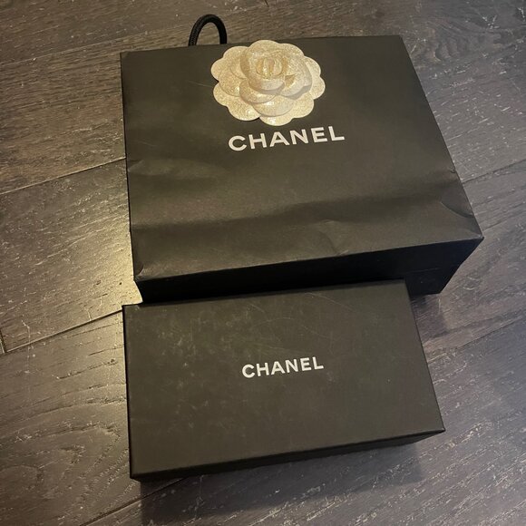 Chanel black white empty sunglass box storage decoration Gift Box size small - Picture 9 of 12
